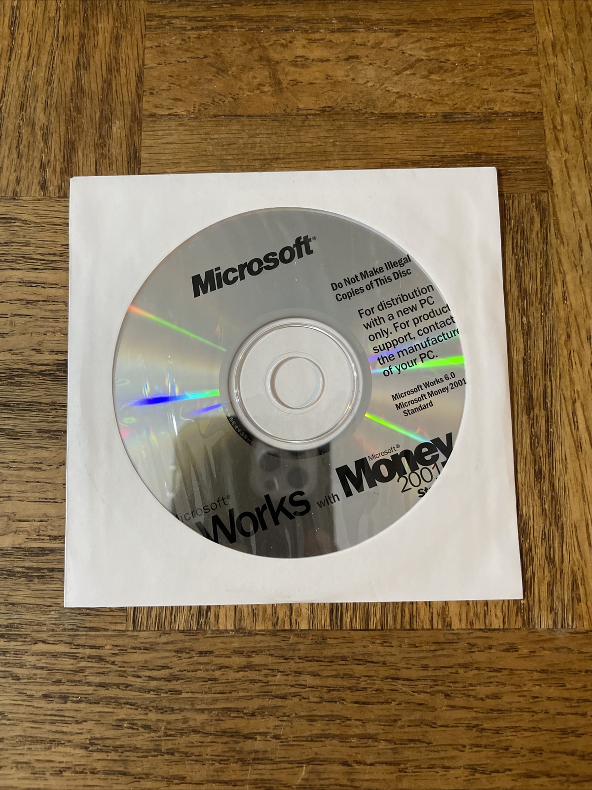 Microsoft Work With Money 2001 PC Software