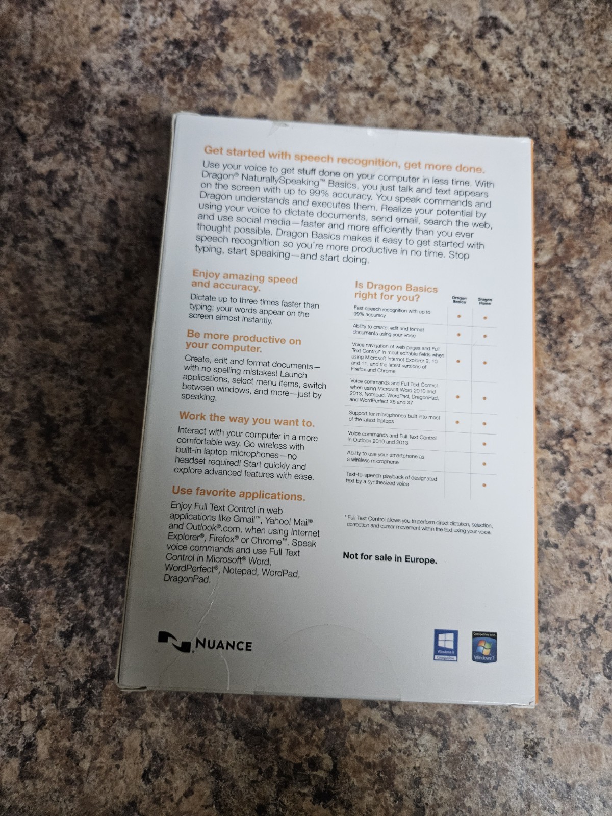 SEALED Nuance Dragon Naturally Speaking Ver. 13 Basics Software With Microphone