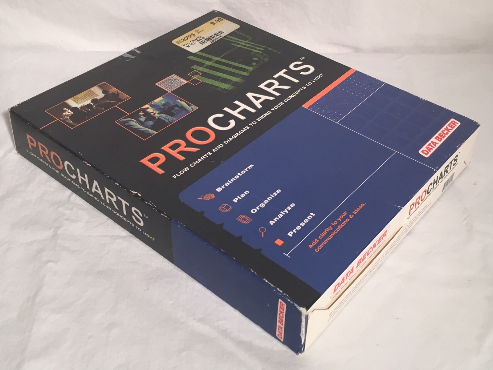 Used PROCHARTS Business Software Windows 98/ME/NT CD-ROM Disc CIB Boxed Complete