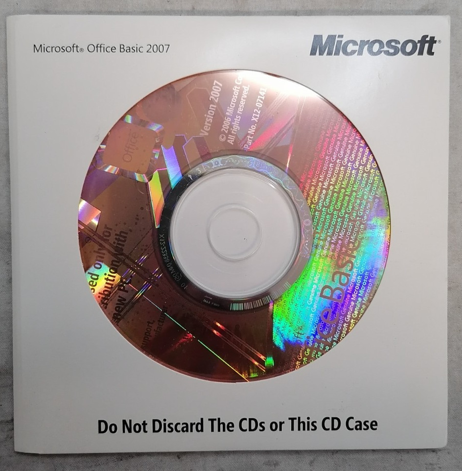 Microsoft Office Basics 2007 P/N: X12-07141