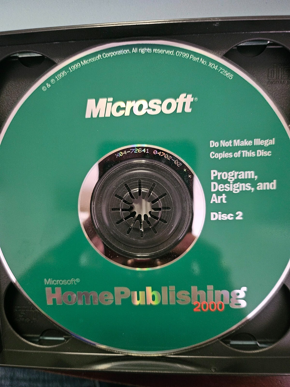 Microsoft Home Publishing 2000 Windows 95 or 98 3 CD Set Hallmark Connections