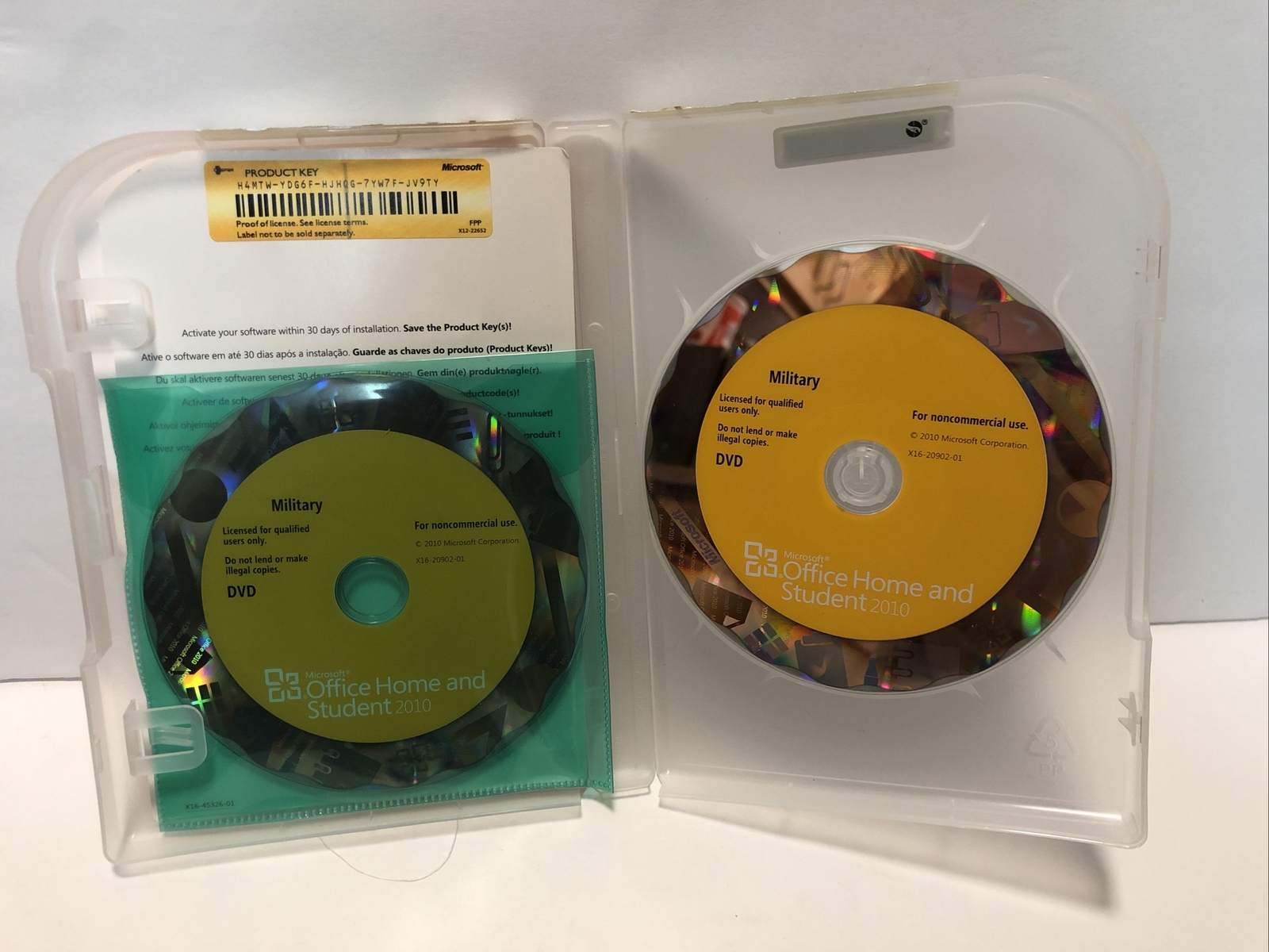 Microsoft Office Home and Student 2010 Software for Windows Set Of 2