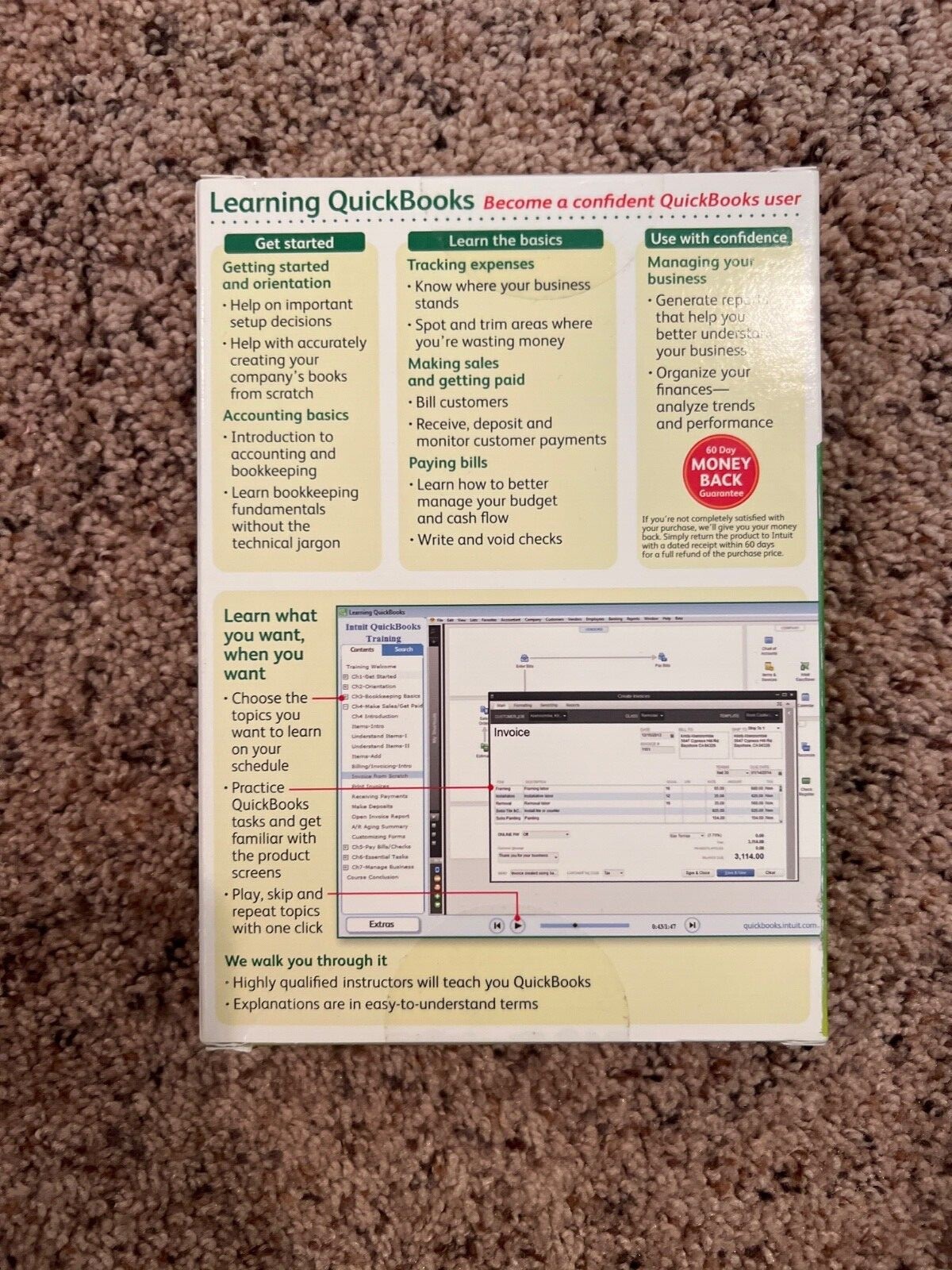 Learning Quickbooks trainin CD for Quickbooks Pro & Premium Users! Windows 8 – s