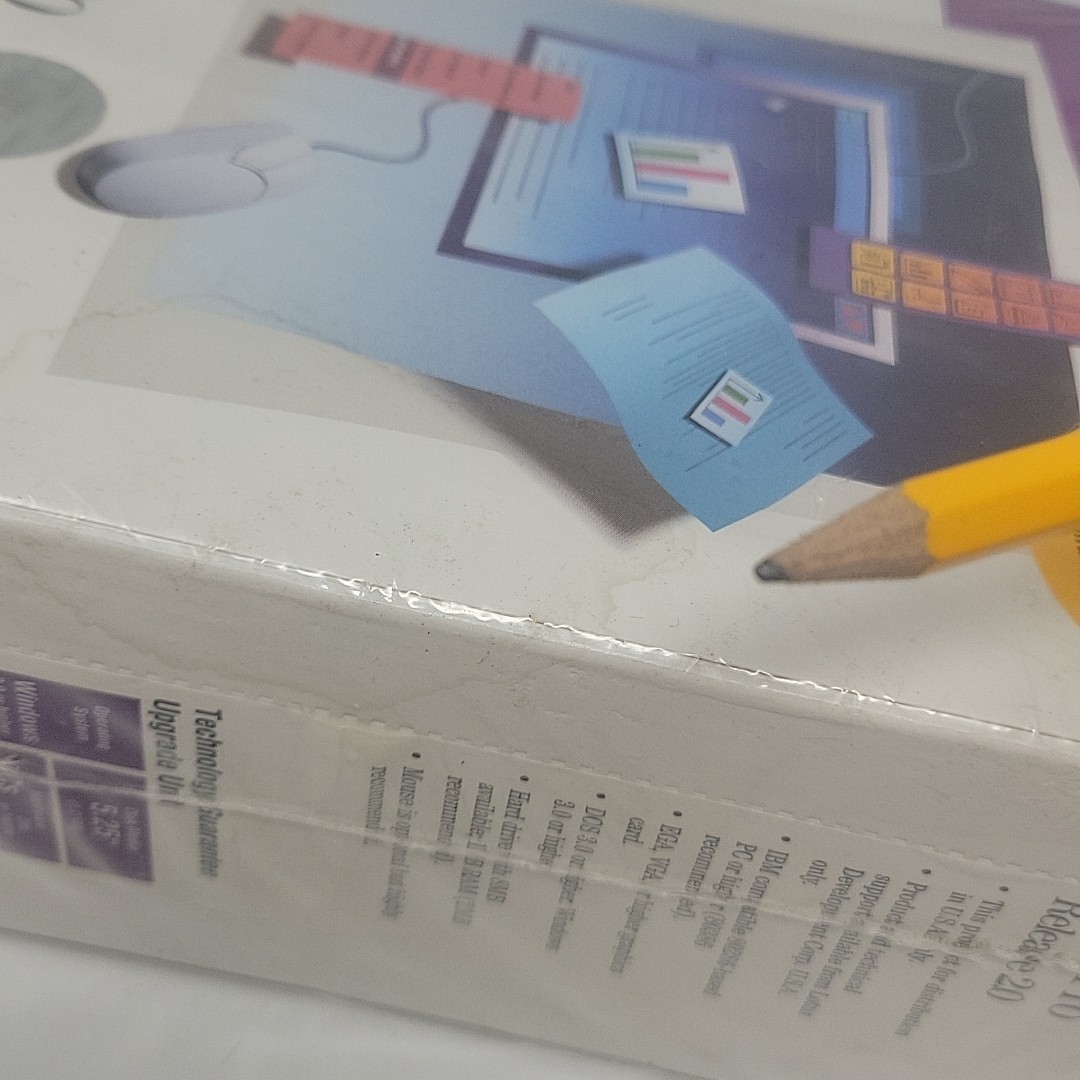 NOS Lotus Ami Pro Version 2.0 Amipro Word Processor / Vintage PC Windows 1991