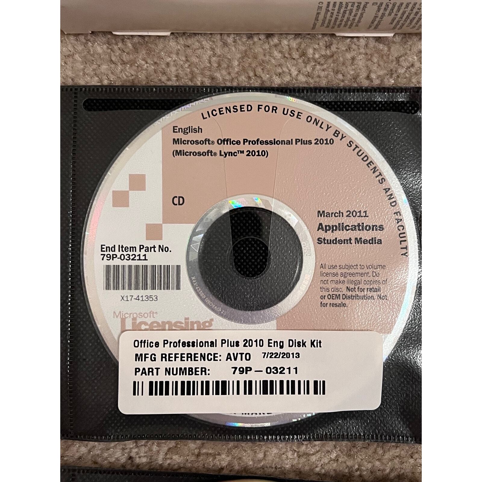 Microsoft Office Home & Student 2010 Software for Windows Family Pack & More!!!