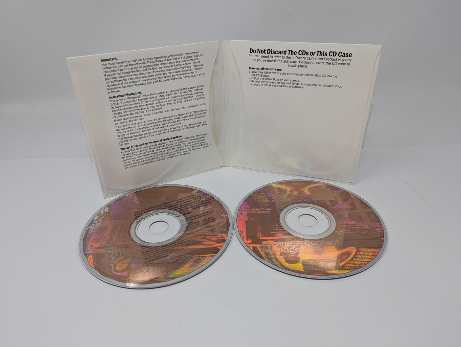 Microsoft Office 2003 Professional Edition w/ Business Contact Manager With Key