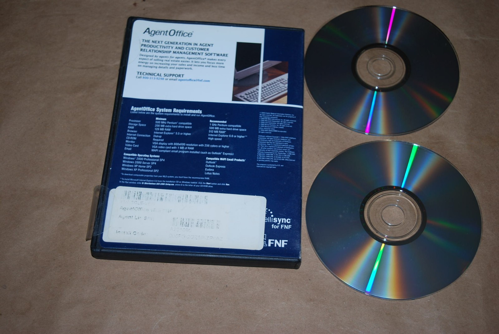 Agent Office Real Estate Productivity and Contract Management Software CD