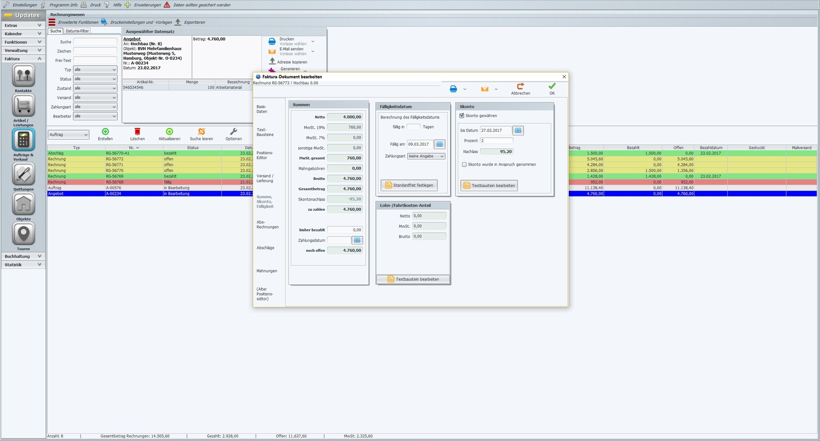 Painting software, craftsman software, invoice program for painters, software painters