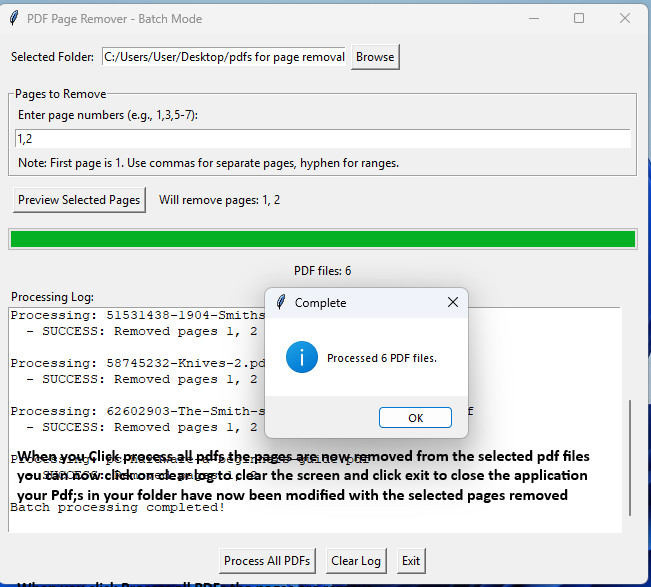 Pdf Page Removal Software Utility Windows 7,8,10,11 64Bit OS No Internet Needed