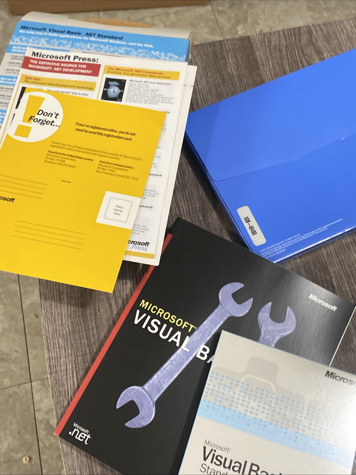 Microsoft Visual Basic .net Standard 2002 Open Box Complete
