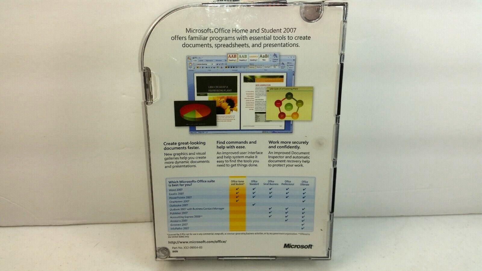 Microsoft Office Home and Student 2007 79G-00007