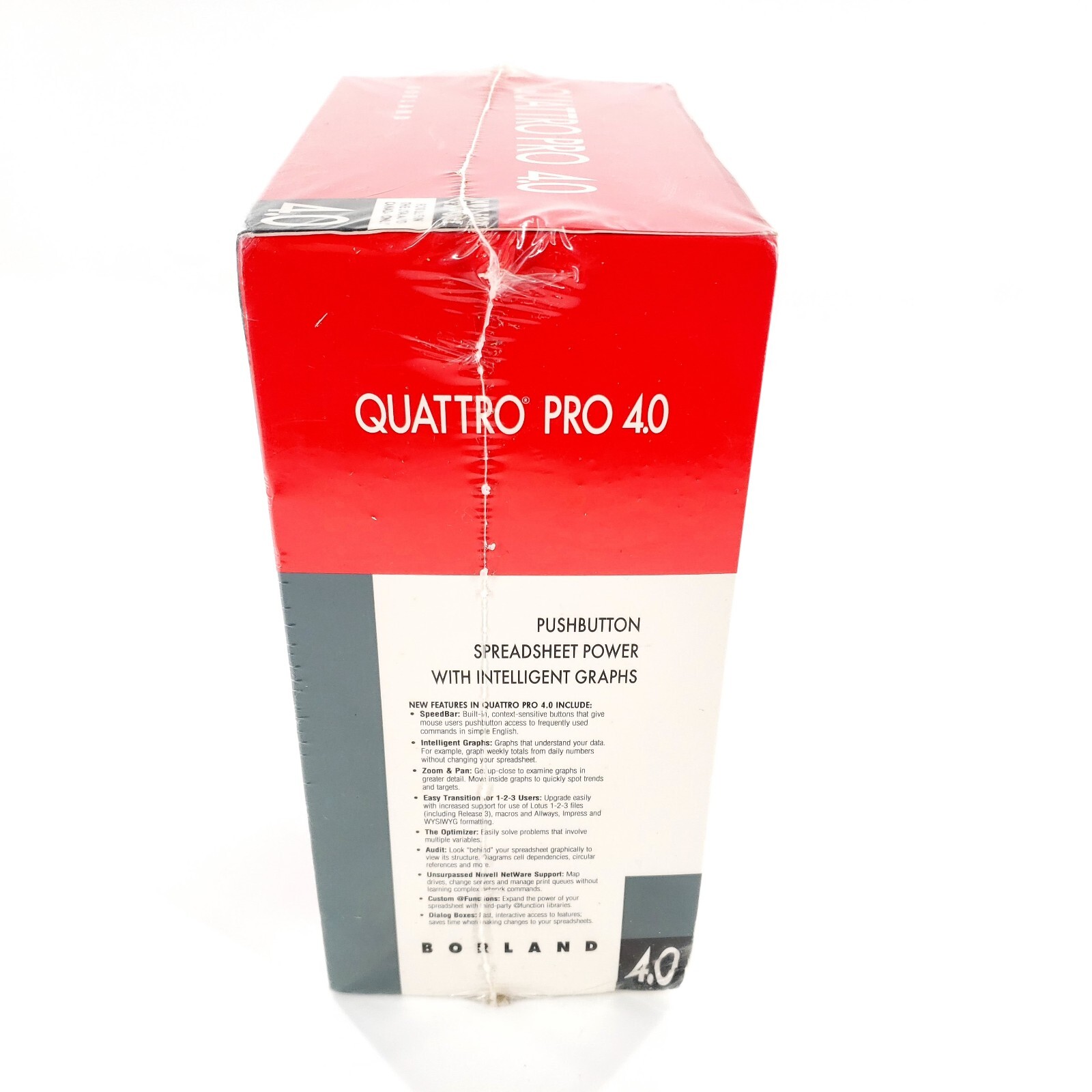 Vintage Quattro Pro 4.0 DOS Version Borland Brand New Factory Sealed