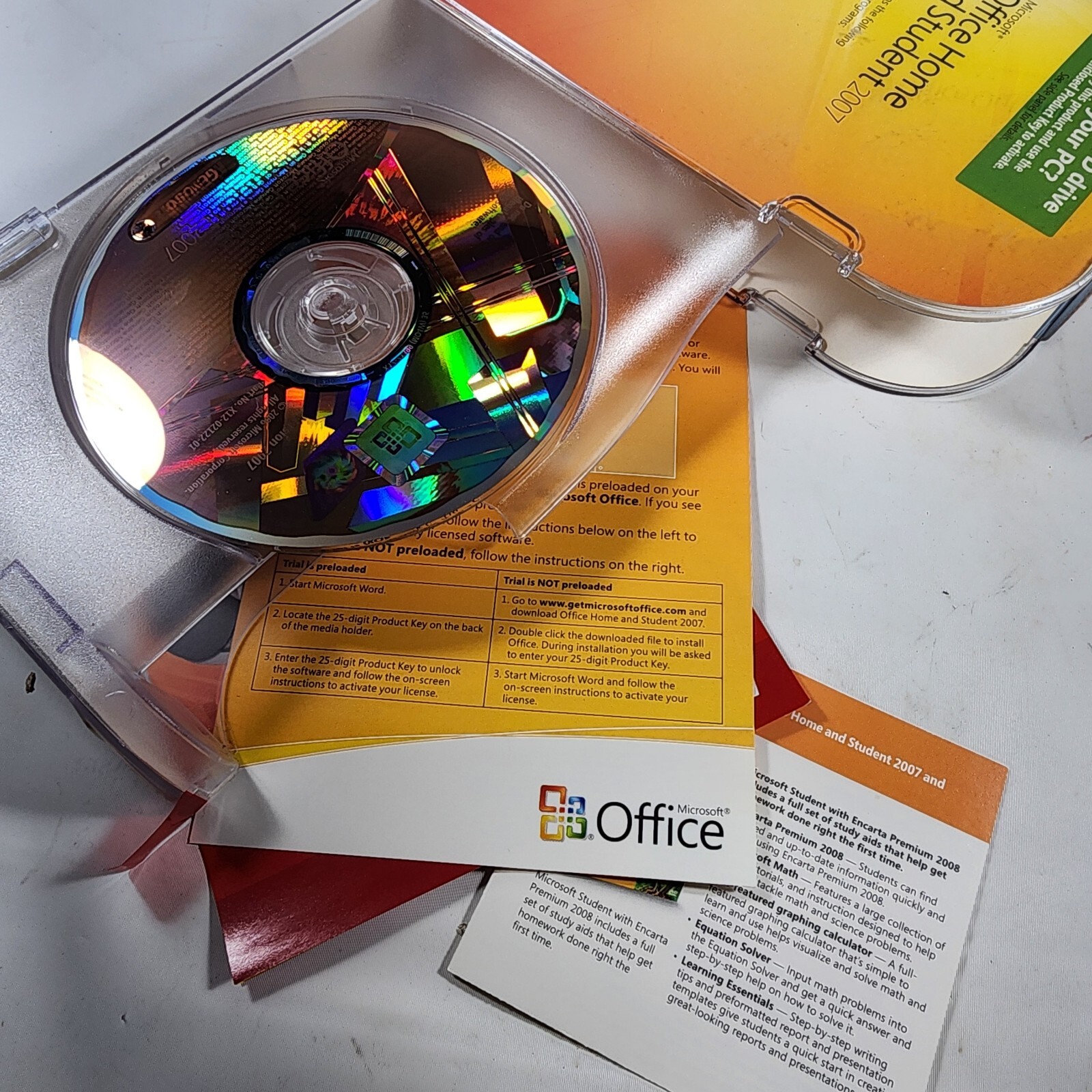 💥Microsoft Office Home and Student 2007 – 3 Home PC Licenses + Outlook W/ Keys