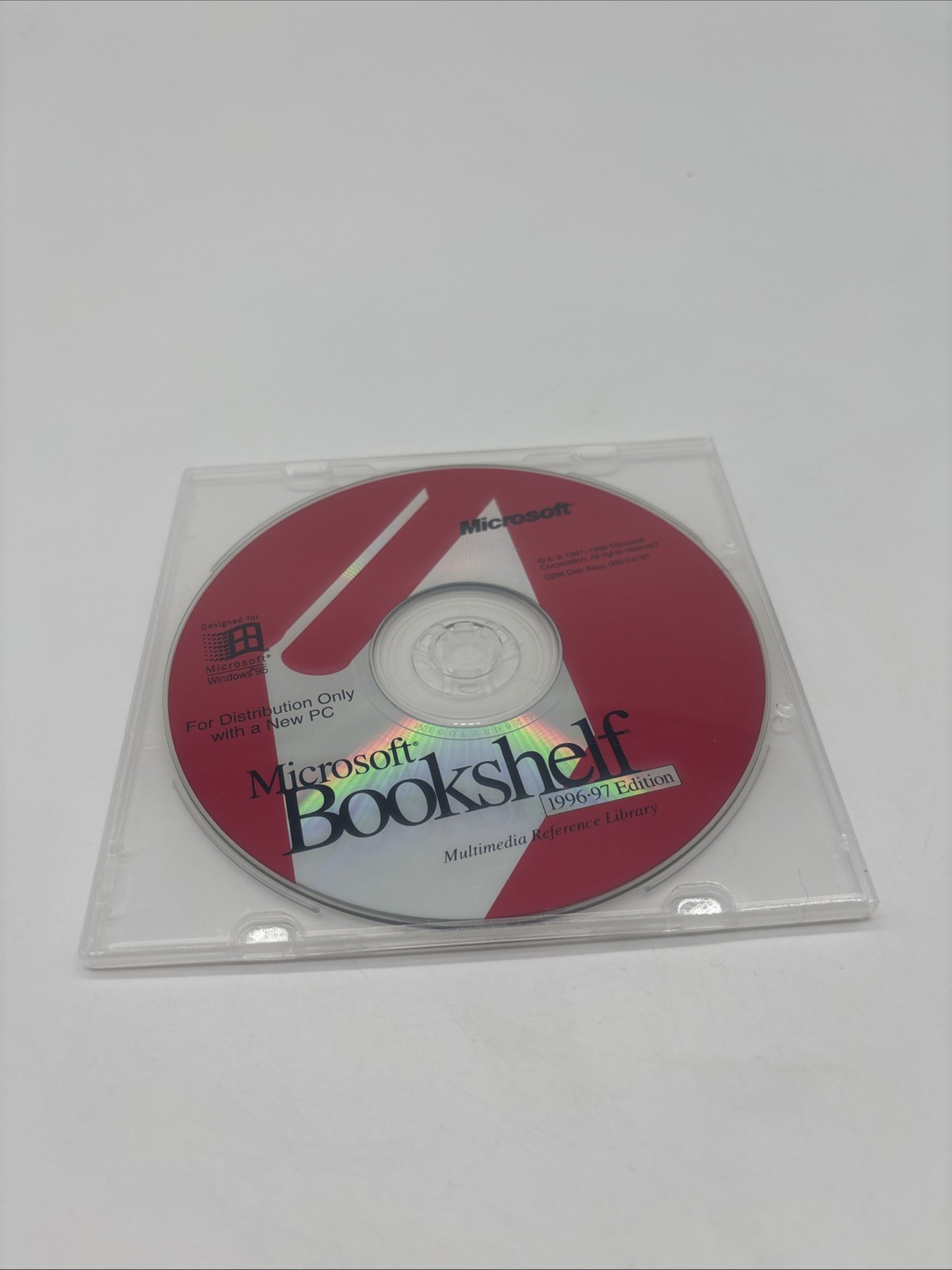 Vintage 1996 Microsoft Bookshelf 1996-1997 Edition PC CD ROM Windows 95 Or Highe