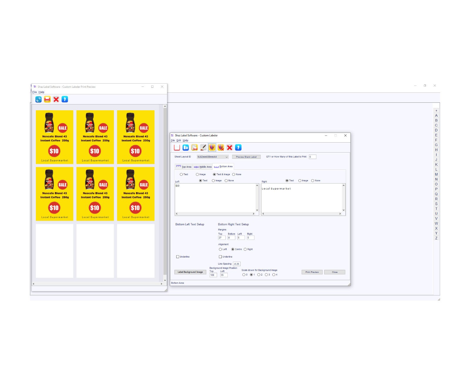 Label Maker Shaz Label Software Printer Shipping Address Design App AT SOFT04