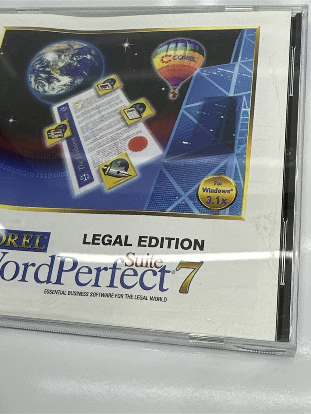 COREL Clipart/WordPerfect Suite 7 CD Windows 3.1. – Vintage 1995