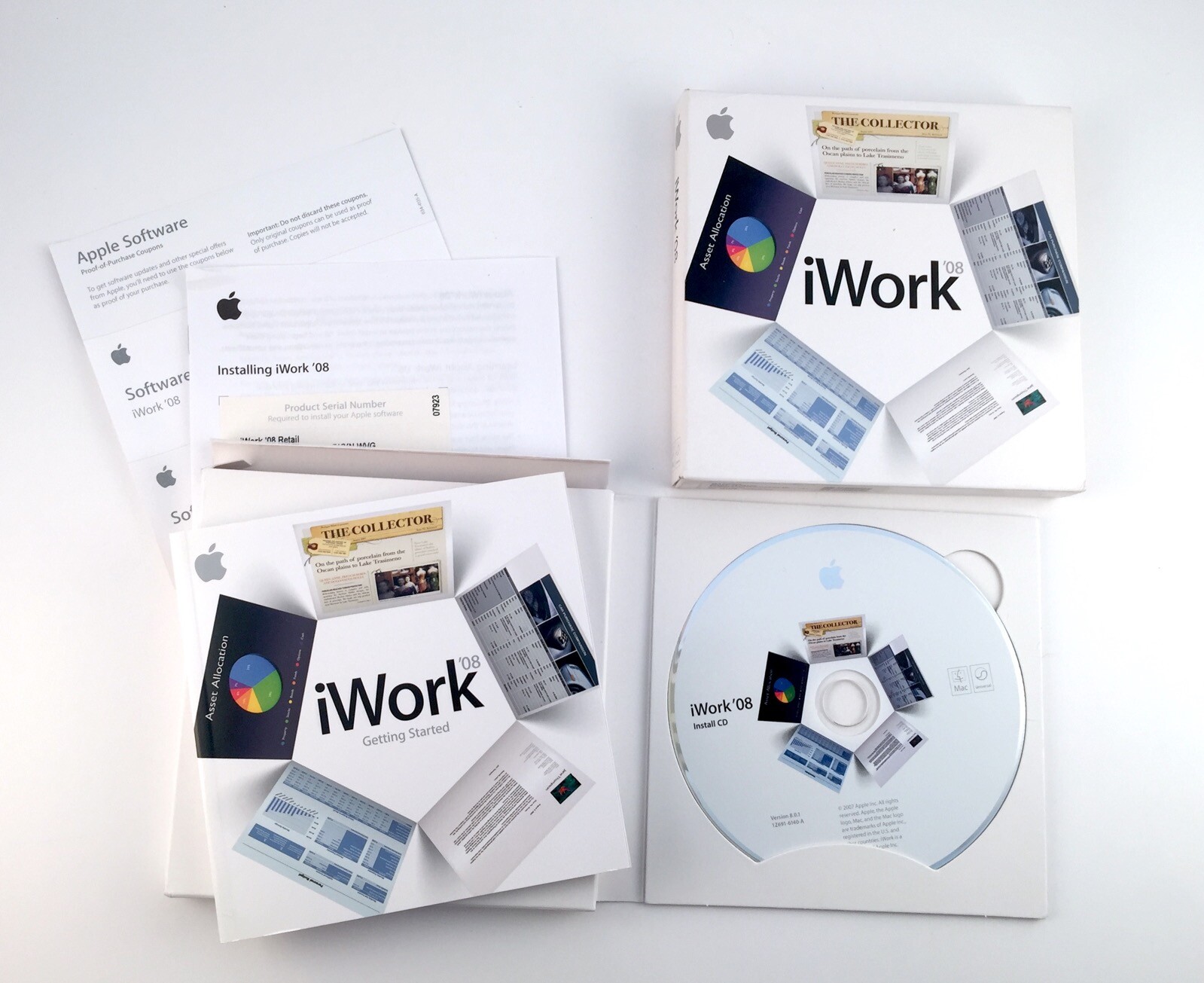 Apple iWork 08 Version 8.0.1 Retail Mac Macintosh Software