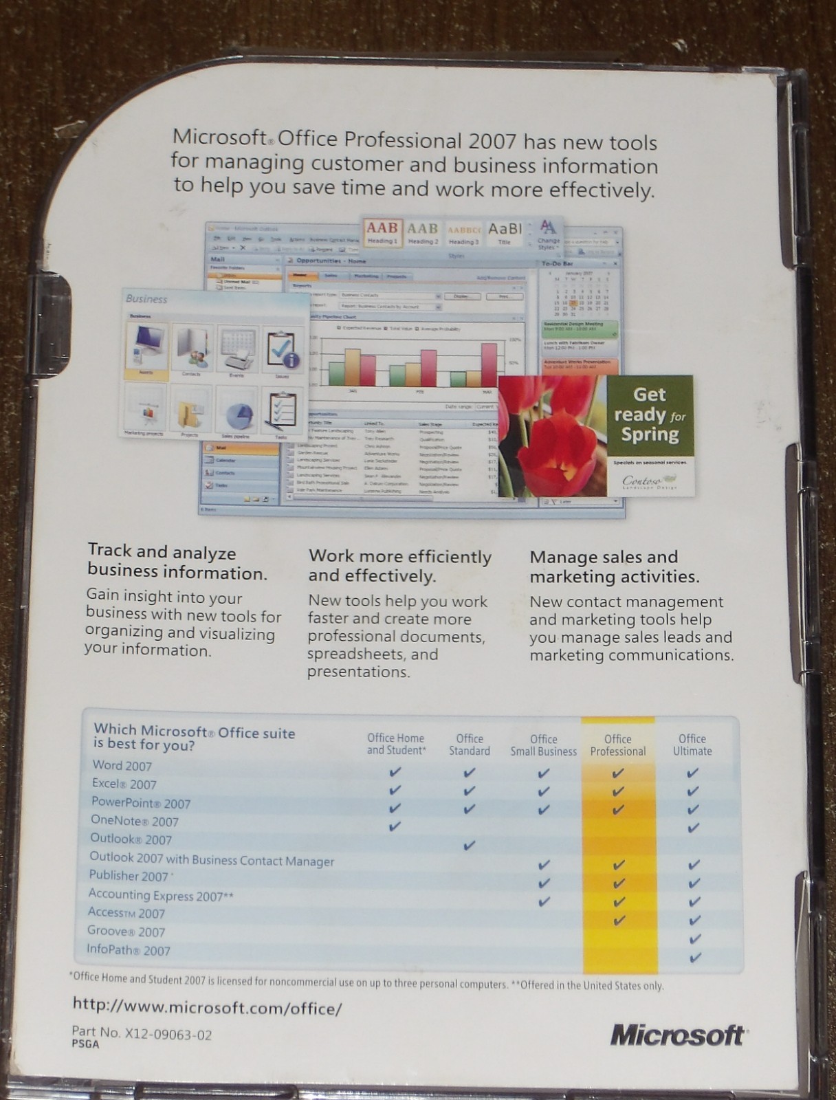 Microsoft Outlook 2007 still in factory sealed Free Shipping