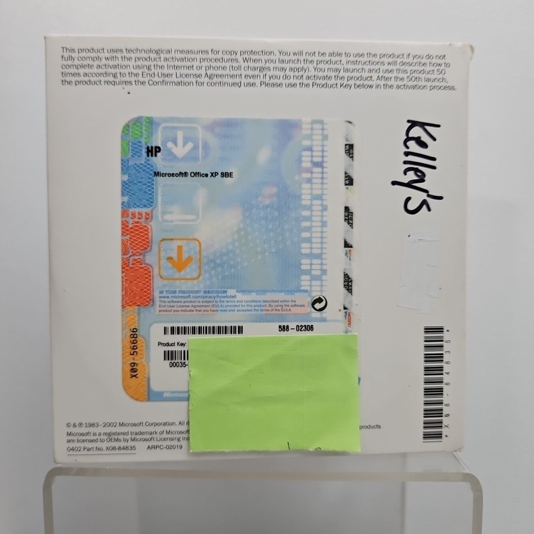 Microsoft Office XP 2002 Small Business Edition OEM Install CD Key Vintage