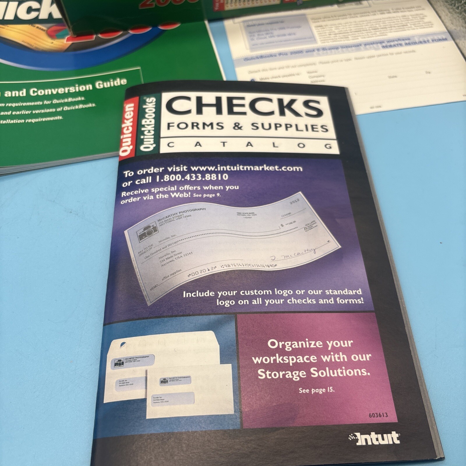 QuickBooks Pro 2000 Quicken Box With Manual NO DISC