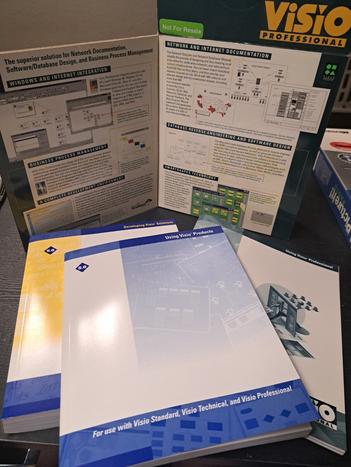 Visio Professional 5.0 Software Instruction User Manuals Academic Version VTG