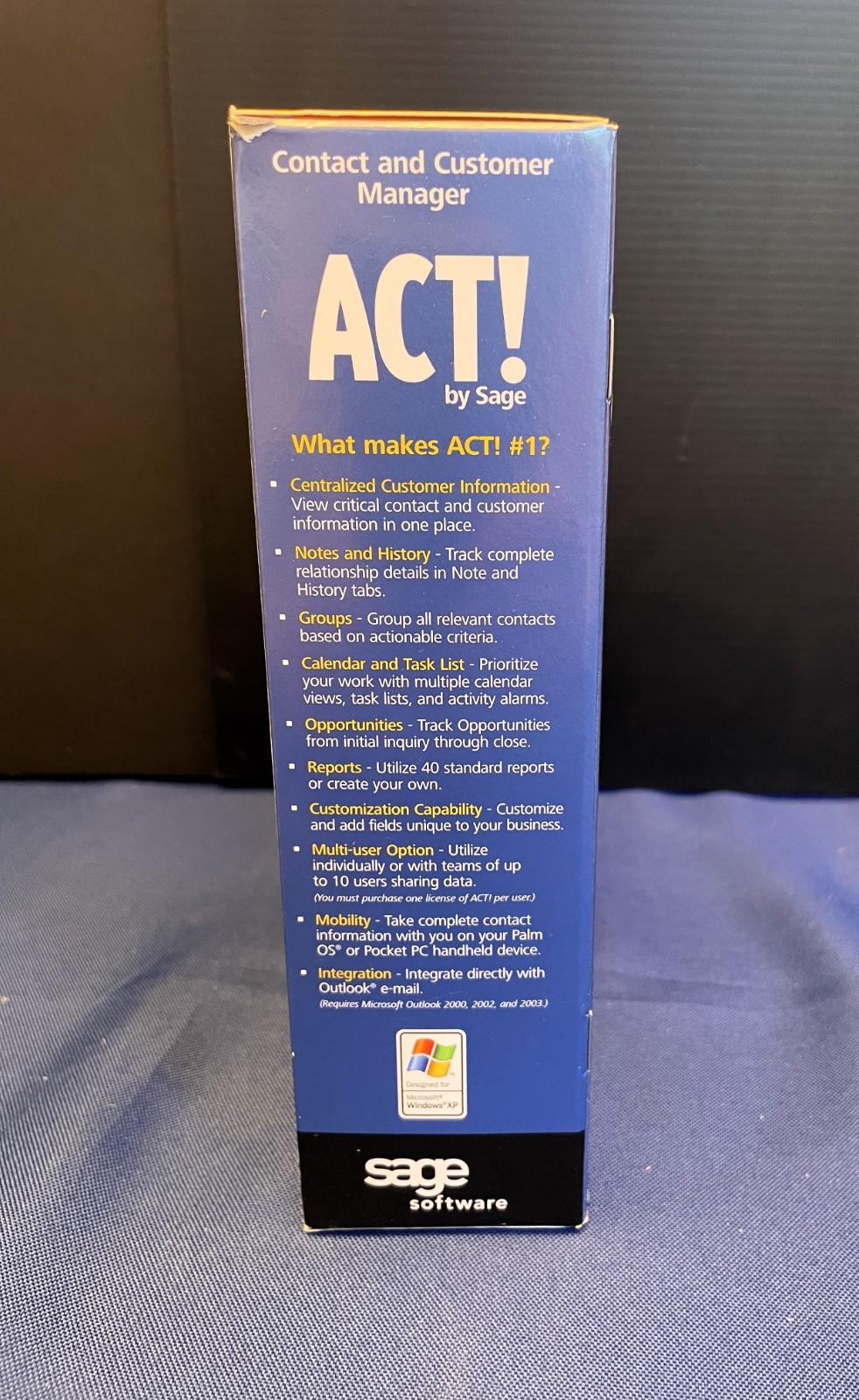 ACT! by Sage 2007 Version 9.0 Contact Customer Manager PC Software NEW SEALED