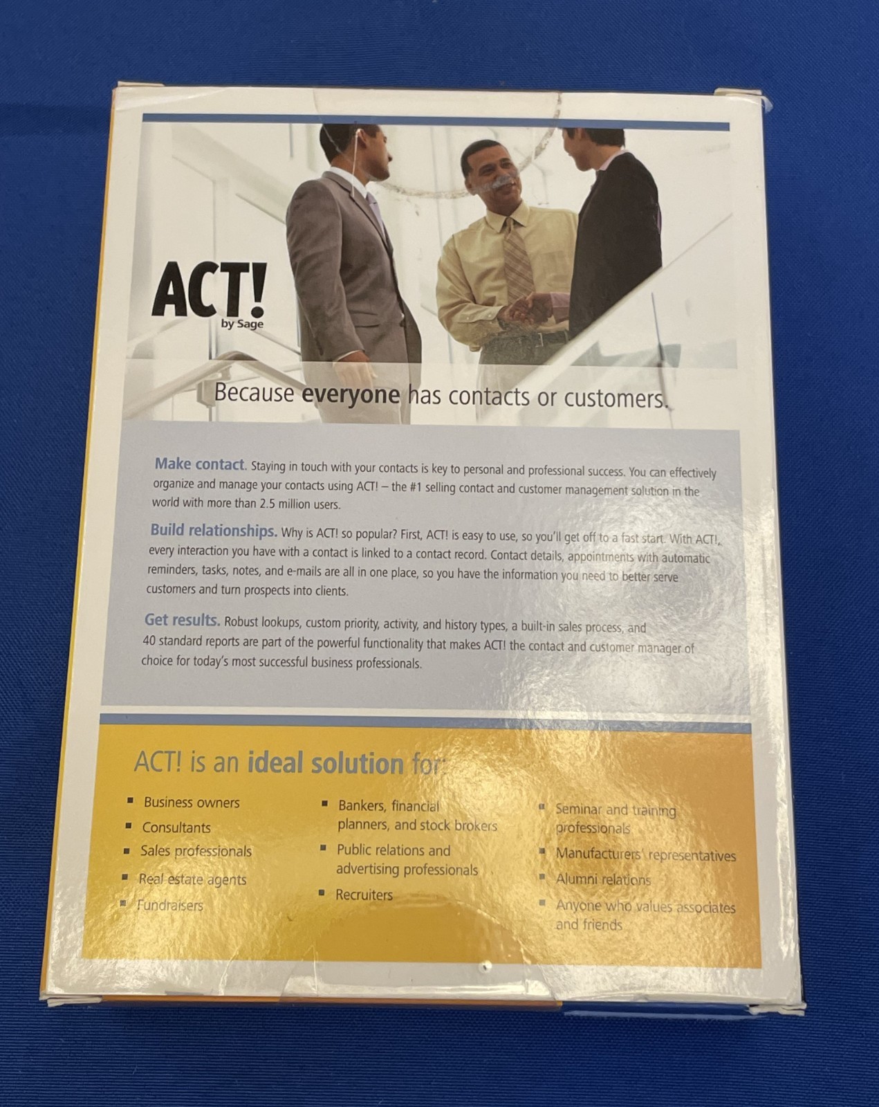 ACT! by Sage 2007 Version 9.0 Contact Customer Manager PC Software NEW SEALED