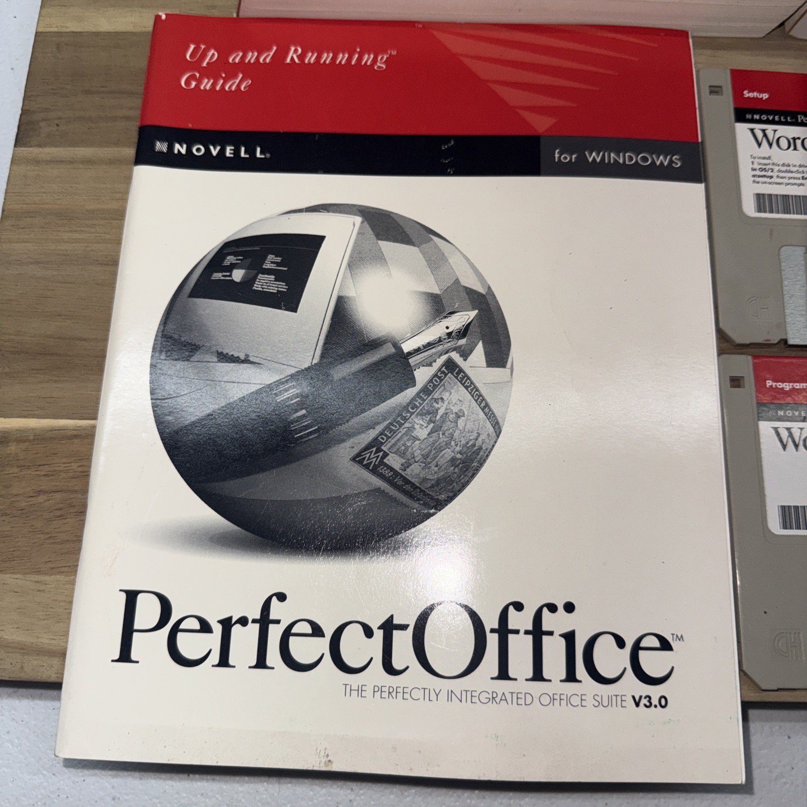 Novell Word Perfect Perfect Office Processor V 6.1 For Windows 3.5 floppy disks