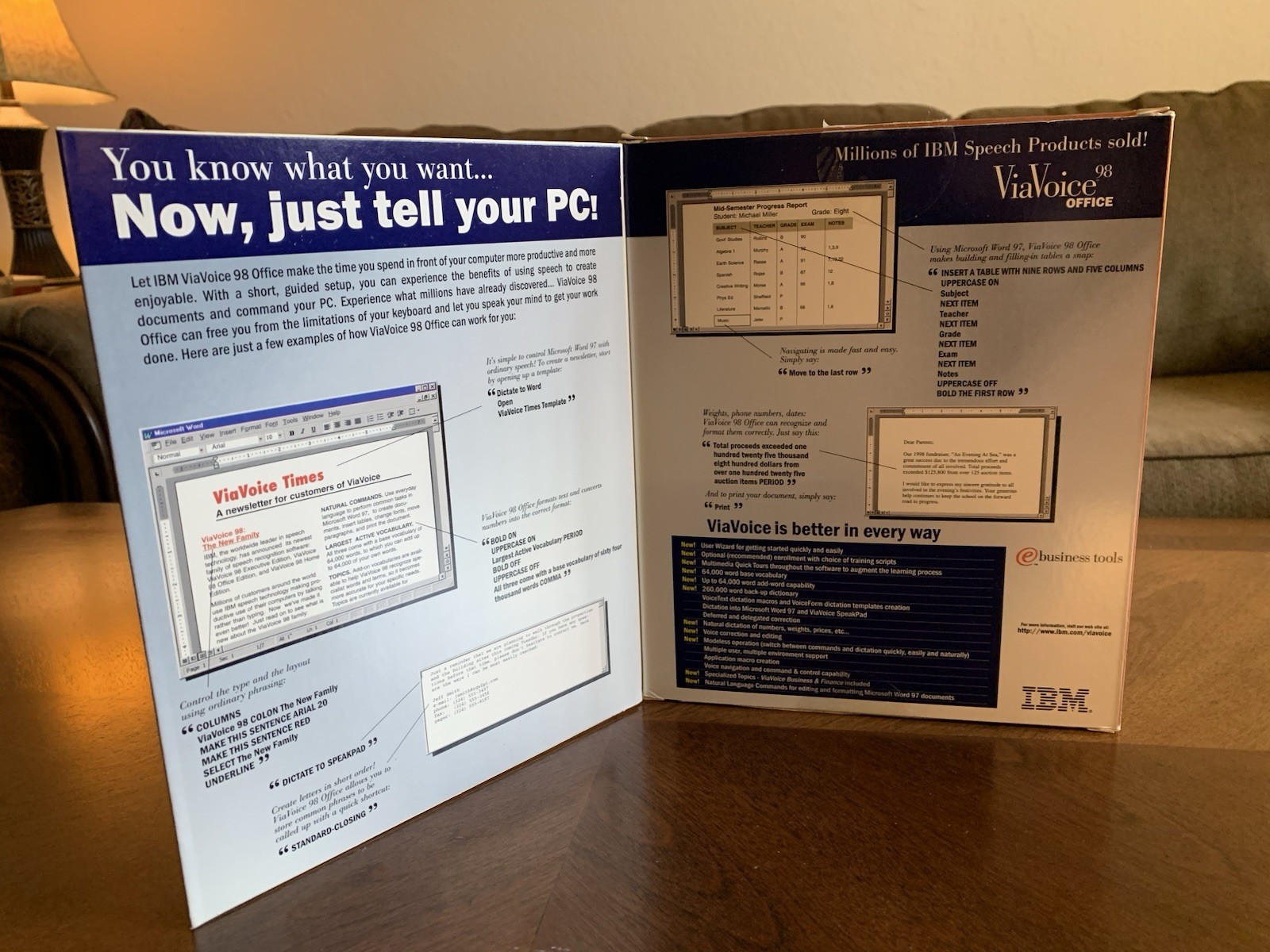 IBM ViaVoice 98 Office Edition — Talk To Text, for Windows 95 and later