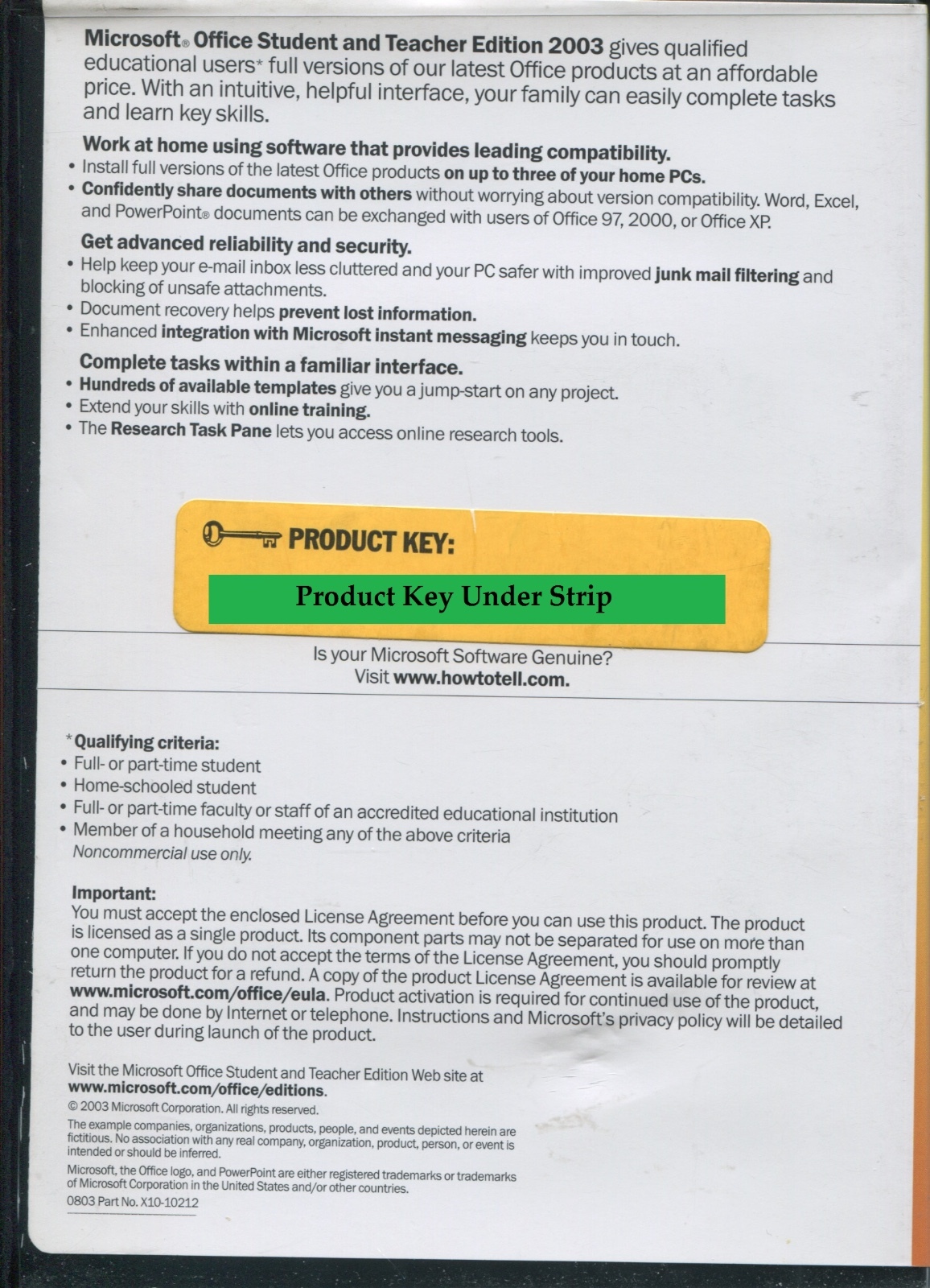 Microsoft Office Student and Teacher Edition 2003