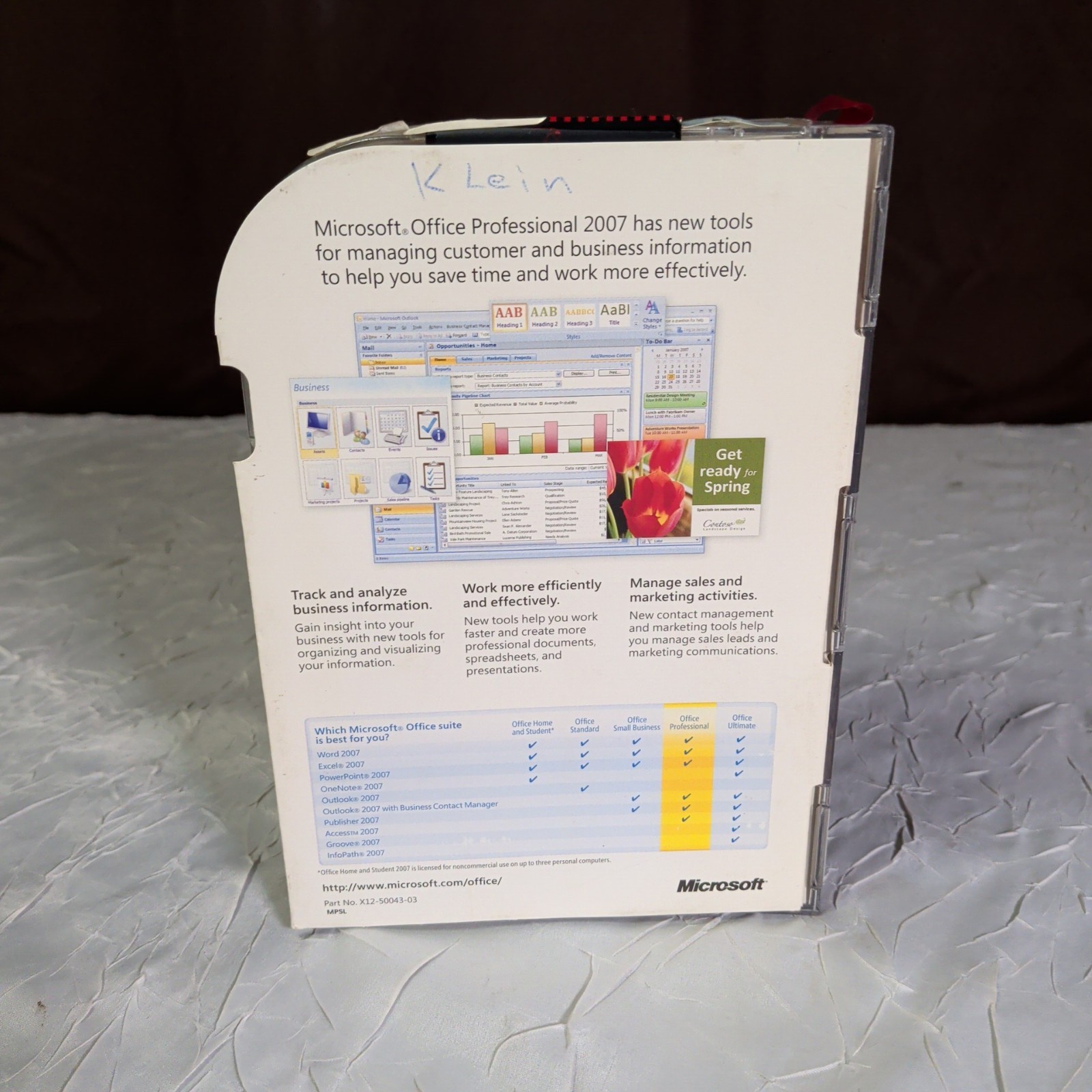 Microsoft Office 2007 Professional Full English Retail Version w/ Product Key