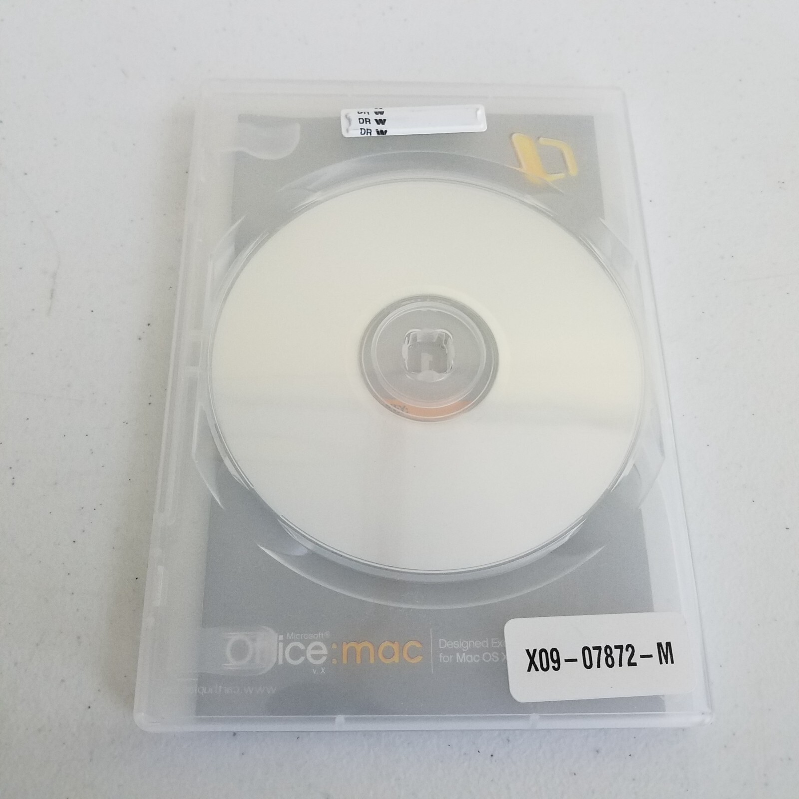 Office Mac OS X Software Disc CD 2001 Serial # Product Key Number in Case + Docs
