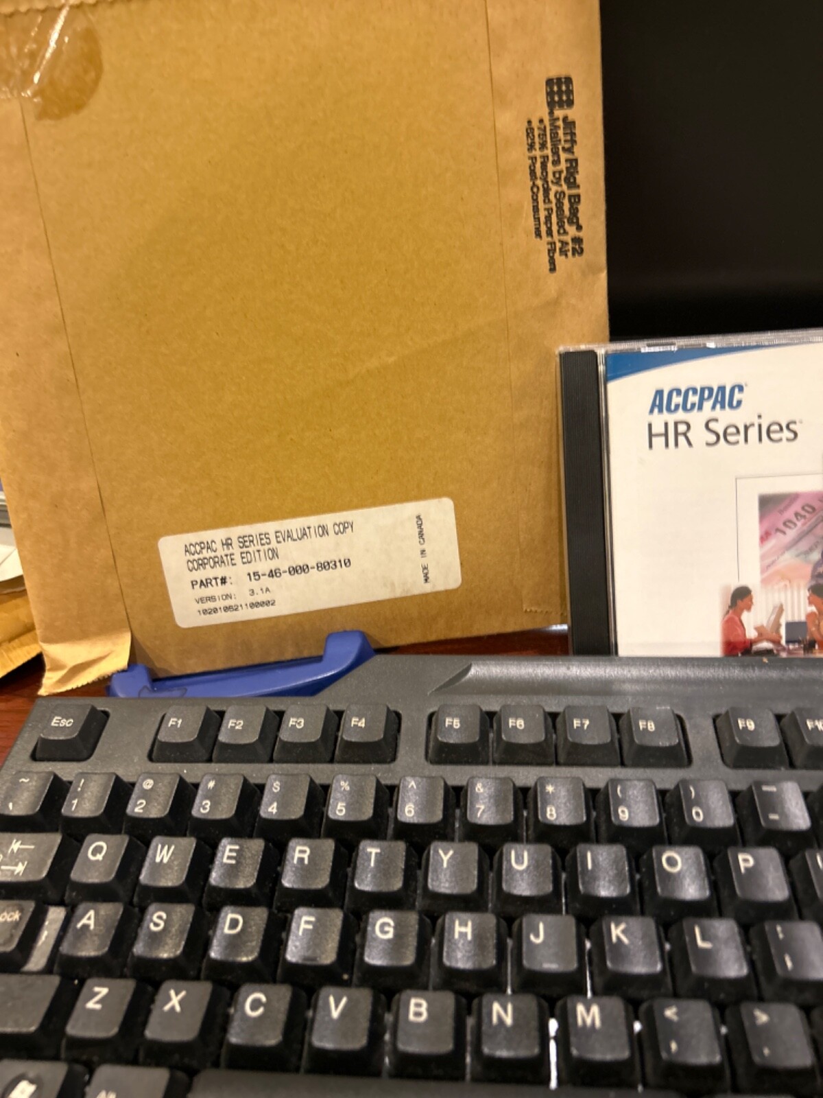 NEW. NEVER USED .ACCPAC HR Series . Corporate Edition v3.1 Evaluation Copy. NFR.