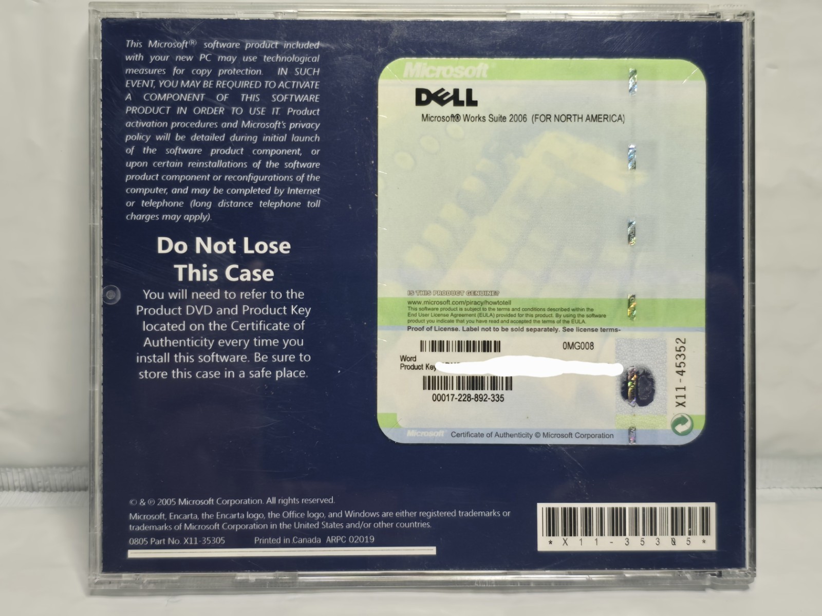 Microsoft Works Suite 2006 DVD Rom PC Computer Program Software – Serial Key