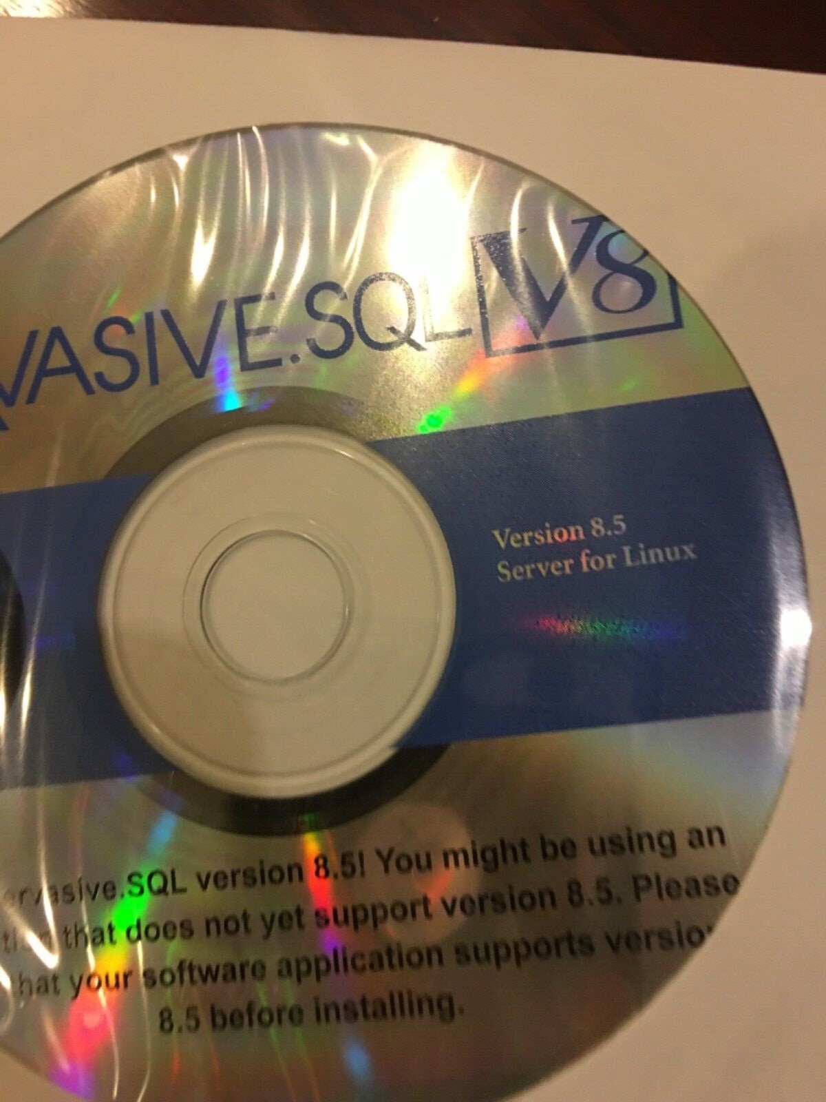 NEW 4 CDs Pervasive.SQL Server version 8.5 for Windows/Linux/Netware/Workgroup