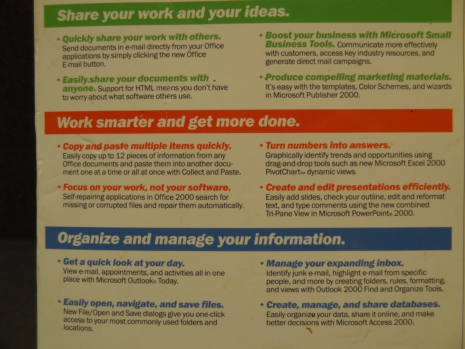 Microsoft Office 2000 Professional Word Excel Outlook PowerPoint Publisher CDrom