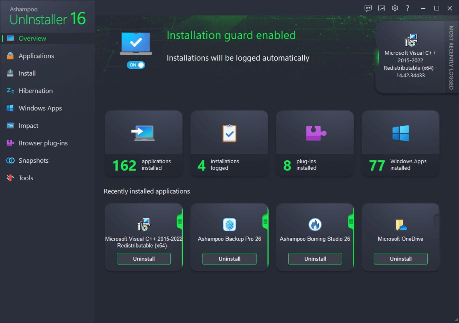 Ashampoo UnInstaller 16 Software License Digital Download PC