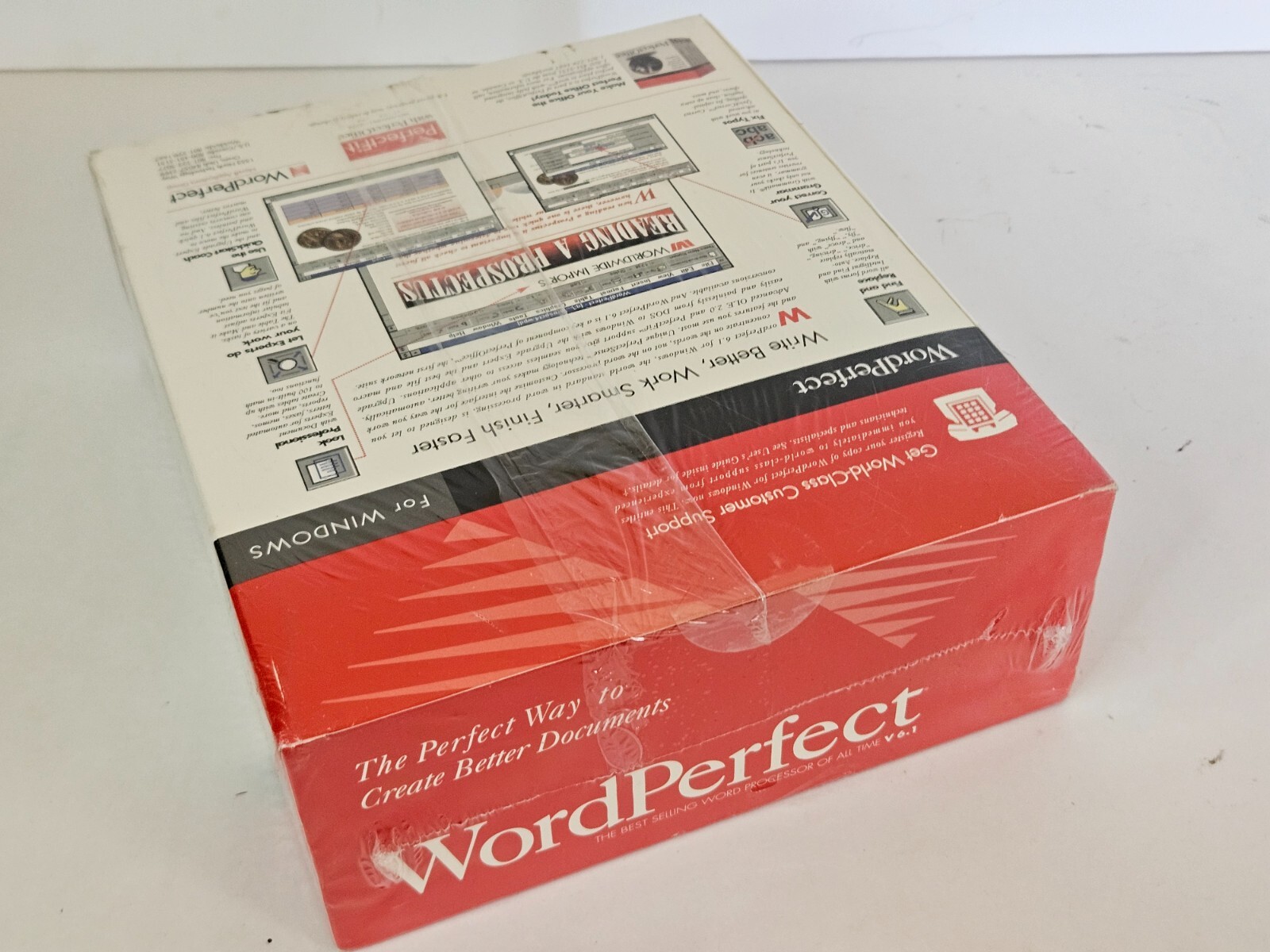 Novell Word Perfect 6.1 Windows Sealed HD Diskettes Word Processor