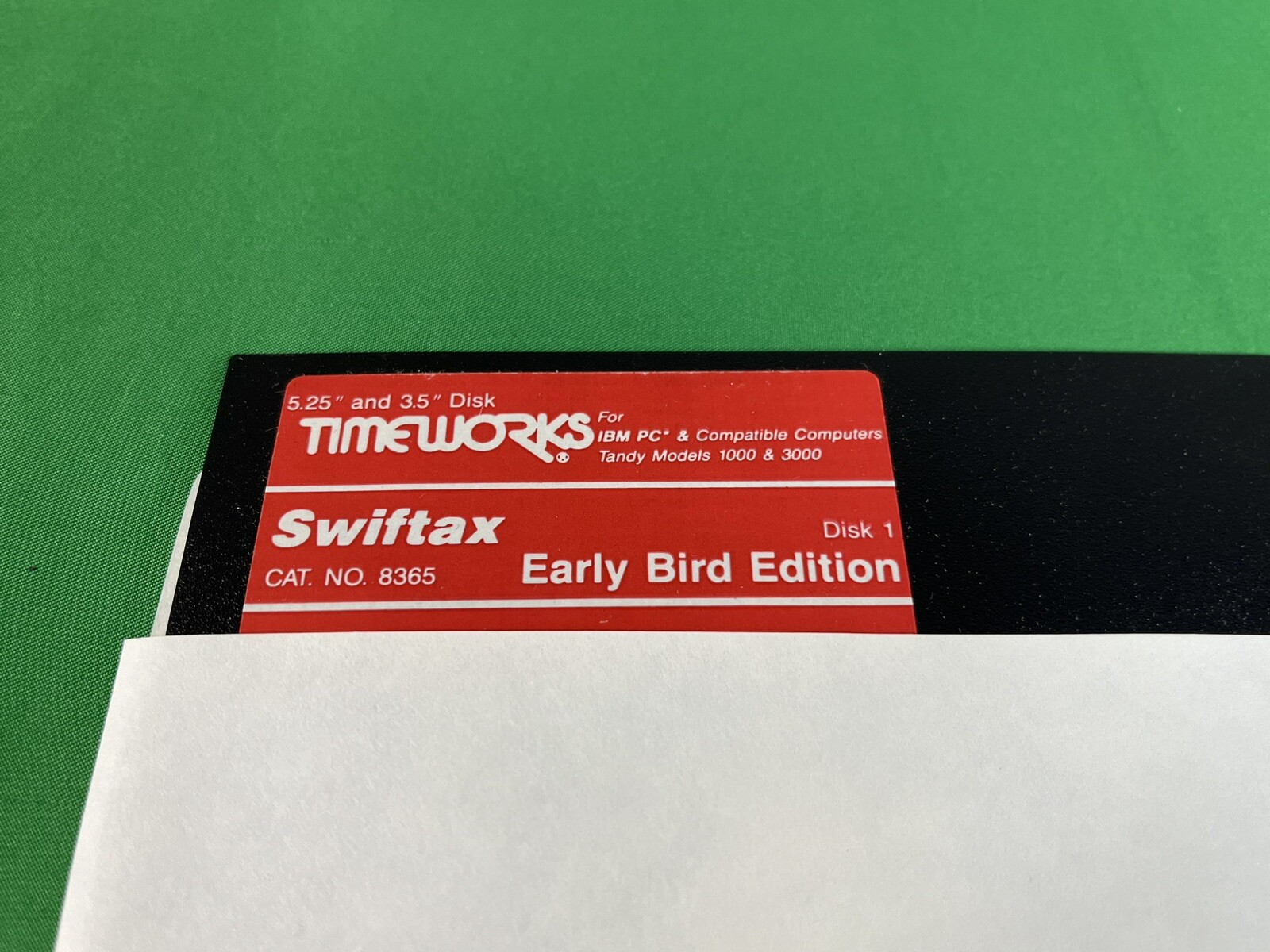 Swiftax Vintage 1990 Tax Software Timeworks IBM Tandy 1000 3000, 5.25& 3.5 Disks