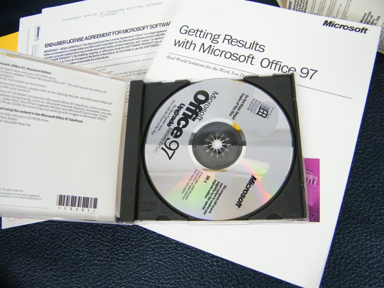 Microsoft Office 97 Standard Edition Upgrade CIB Original Box w/Book & MSN Disc