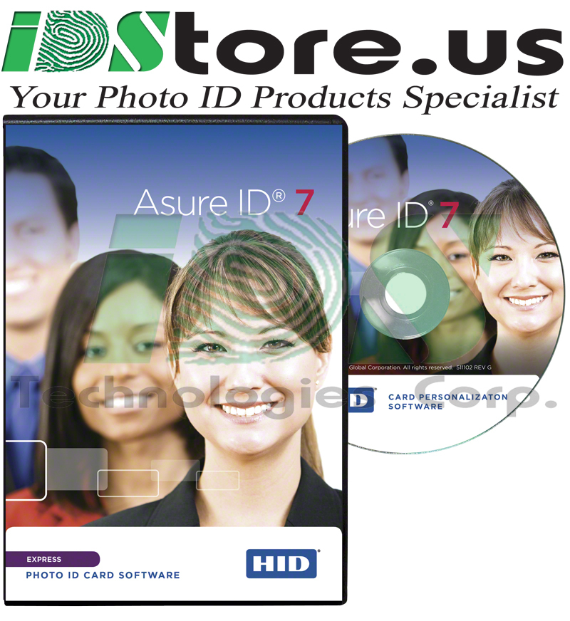 HID Asure ID 7 Express ID Card Design Software (86412) – Free Shipping