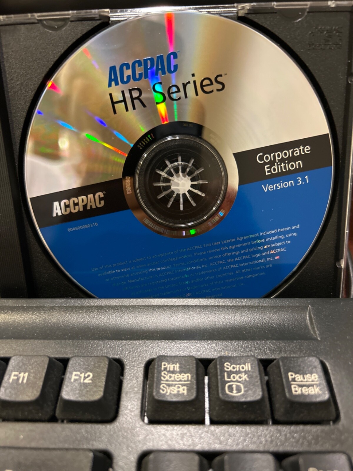 NEW. NEVER USED .ACCPAC HR Series . Corporate Edition v3.1 Evaluation Copy. NFR.