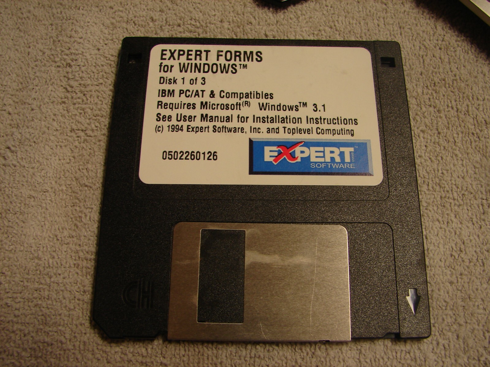 5 Floppy Disks Expert Forms for Windows, Typing, Forms & Fonts 1994