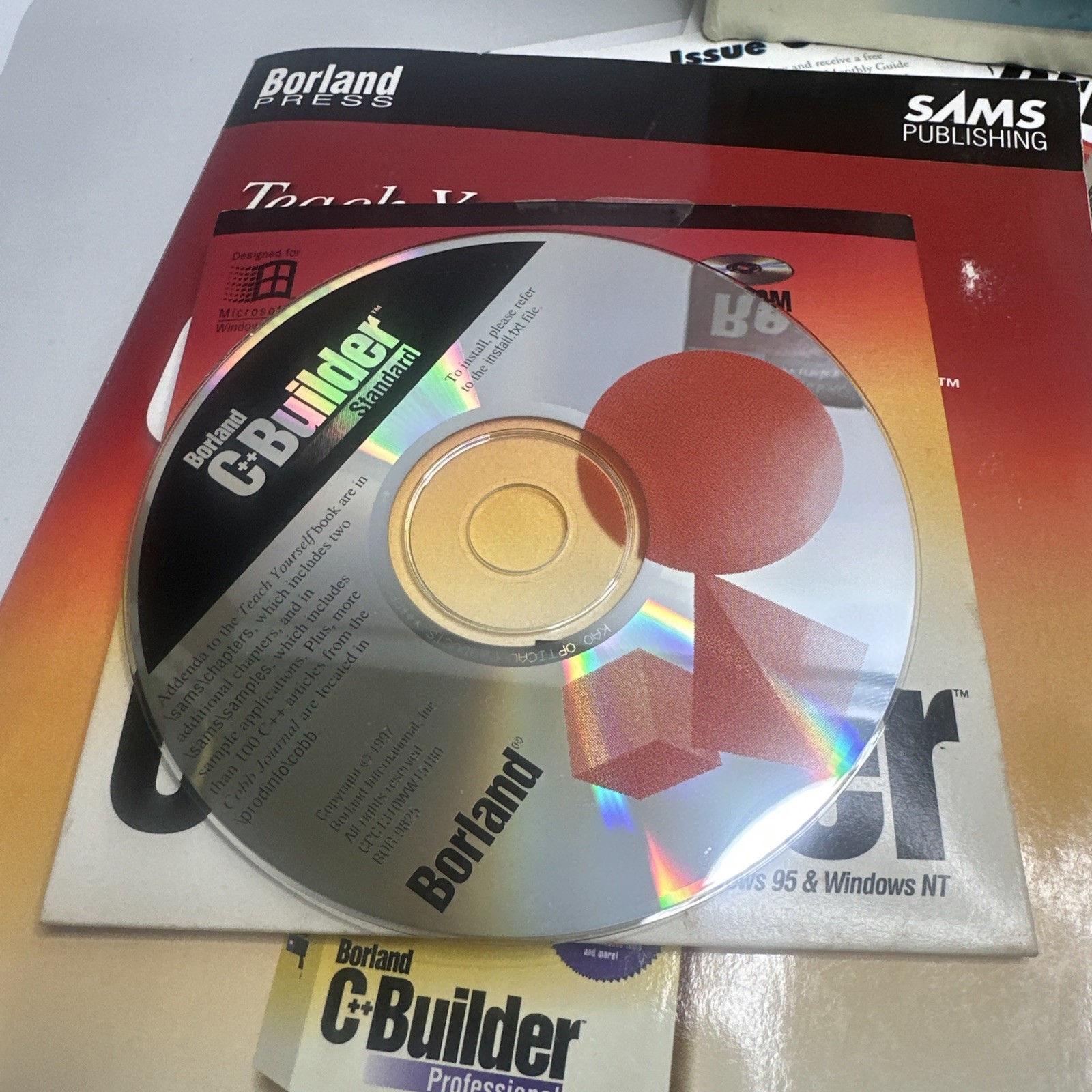 Borland C++ Builder Standard Edition Win 95 NT Box Manuals CD Used