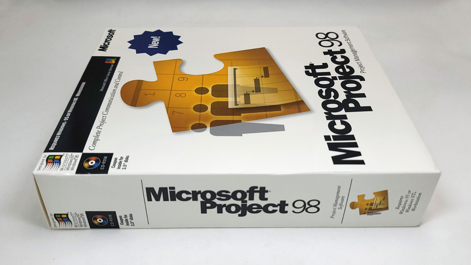 Microsoft Project 98 Software Full Version (Open Box New, without Shrink Wrap)