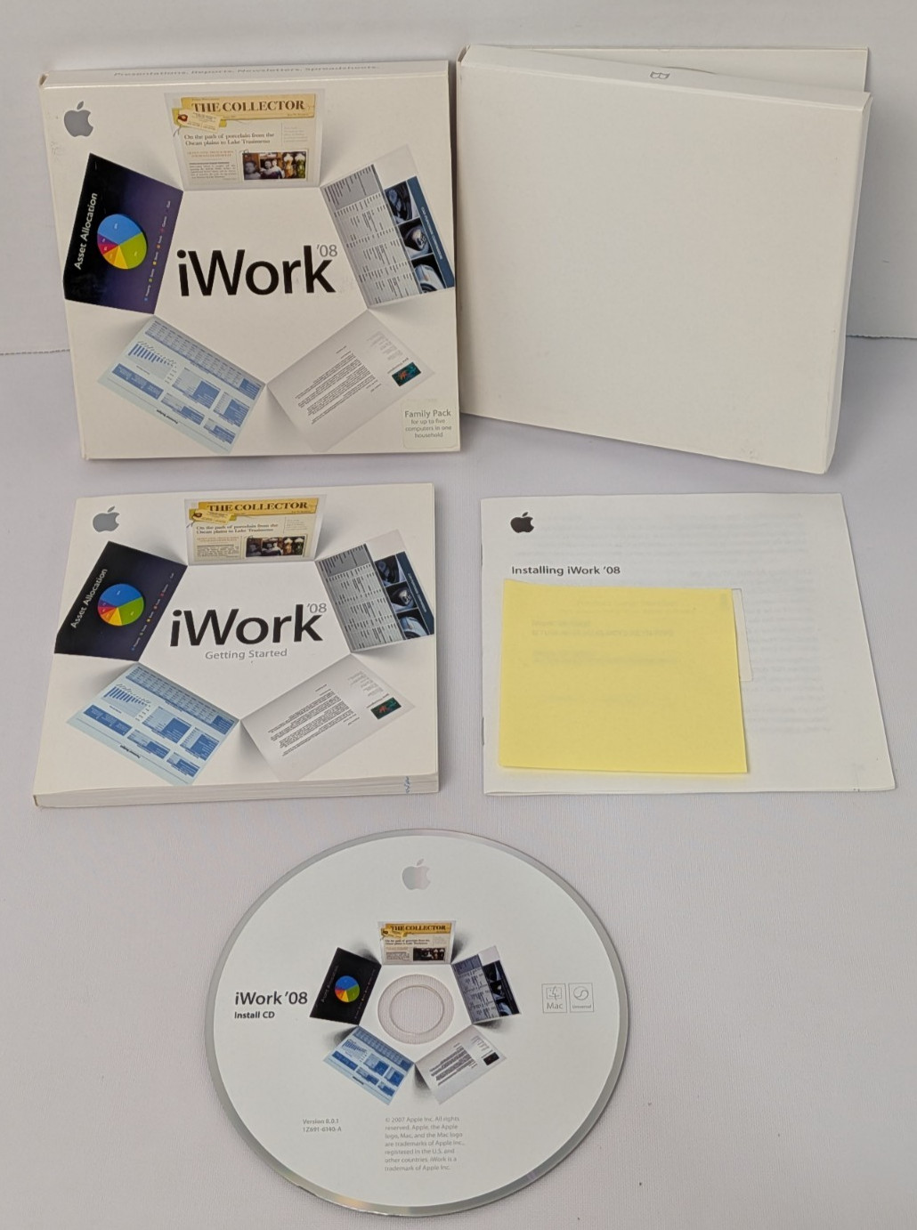 Apple iWork 08 Family Pack For Mac Vers. 8.0.1 with Product Key FAST SHIPPING