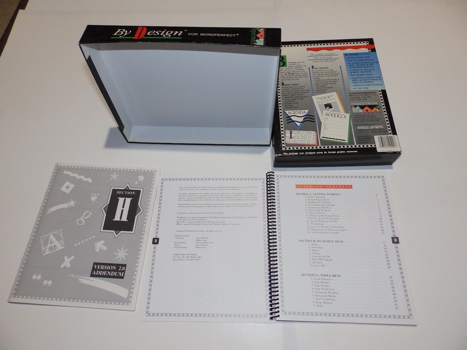 Vintage Software – WordPerfect for DOS v5.1 and By Design for WordPerfect v2.0