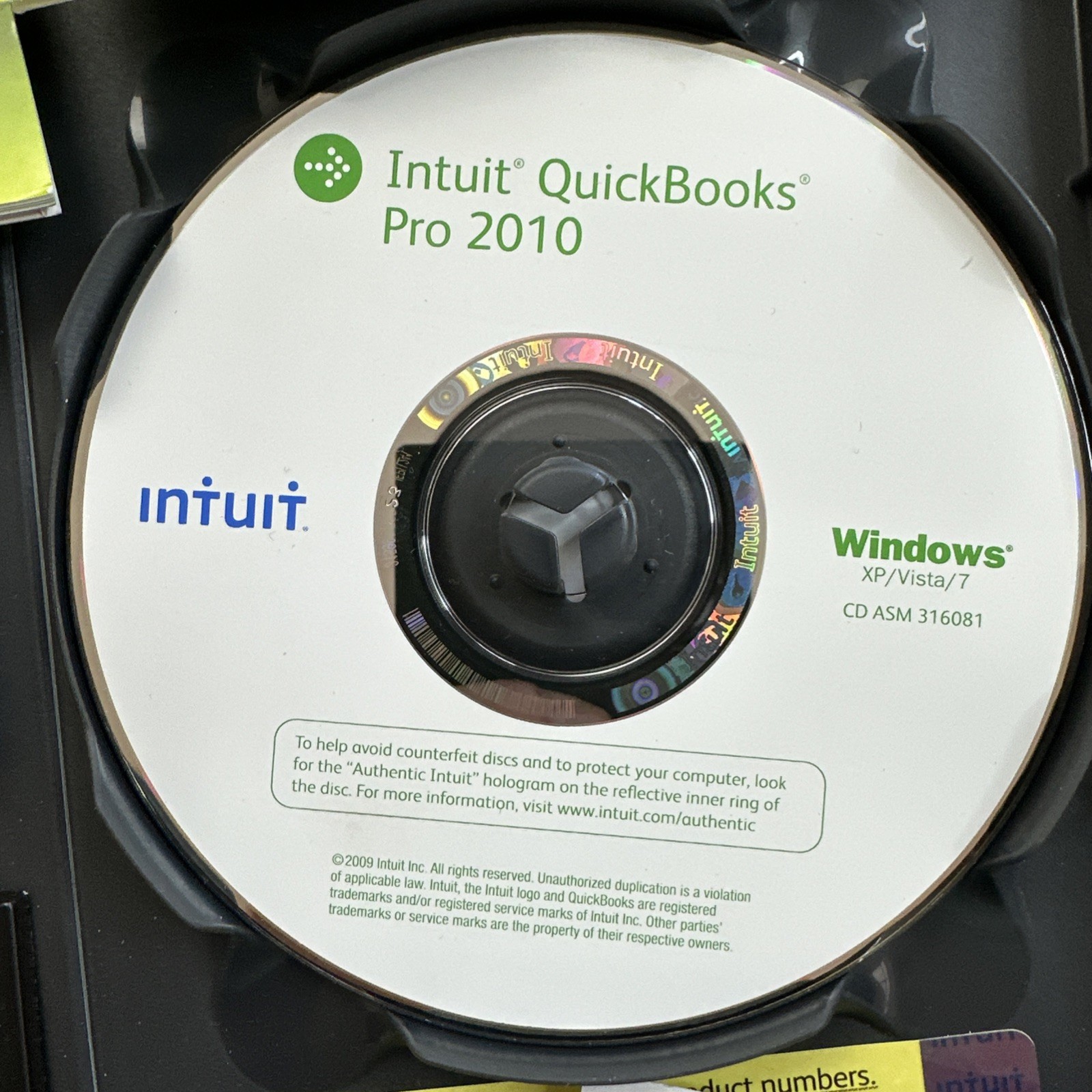 QuickBooks Pro 2010 Premier Accounting Software CD Key License Win 7 Vista XP