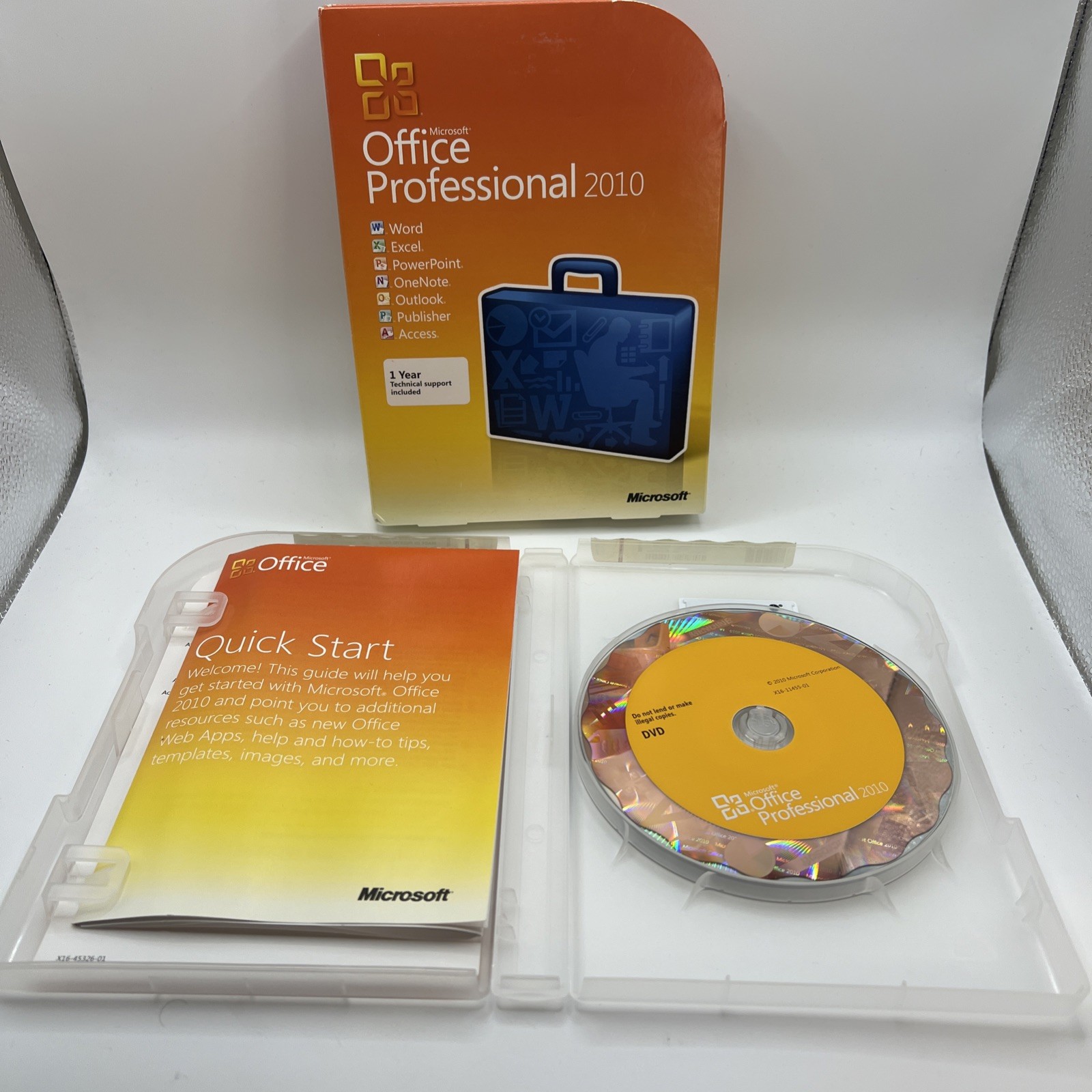 Microsoft Office 2010 Professional Full English Retail Box Version