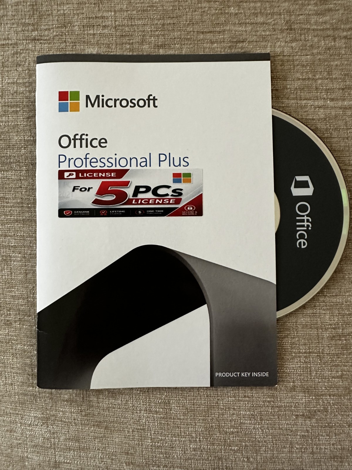 Microsoft Office Professional Plus 2021 DISC Version + Windows 11 Pro Card Combo